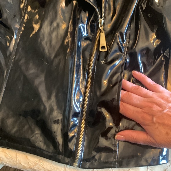 A.M.I. Black Patent pleather jacket - Picture 11 of 11